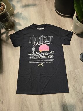 Prince Peter Collection Midnight Desert Tour Tee - Black with Pink & Yellow